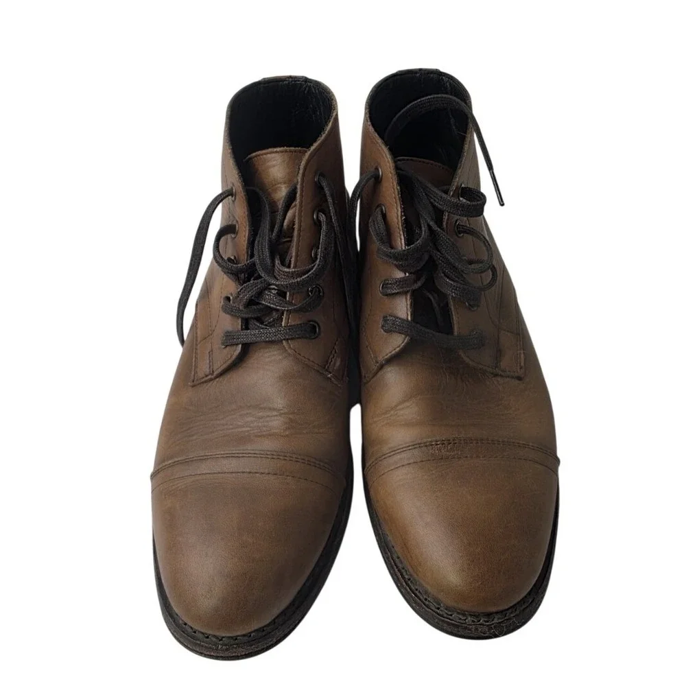Thursday‎ Boot Co Cadet Walnut Leather Cap Toe Boots Mens 8.5 WLNCAD Rare